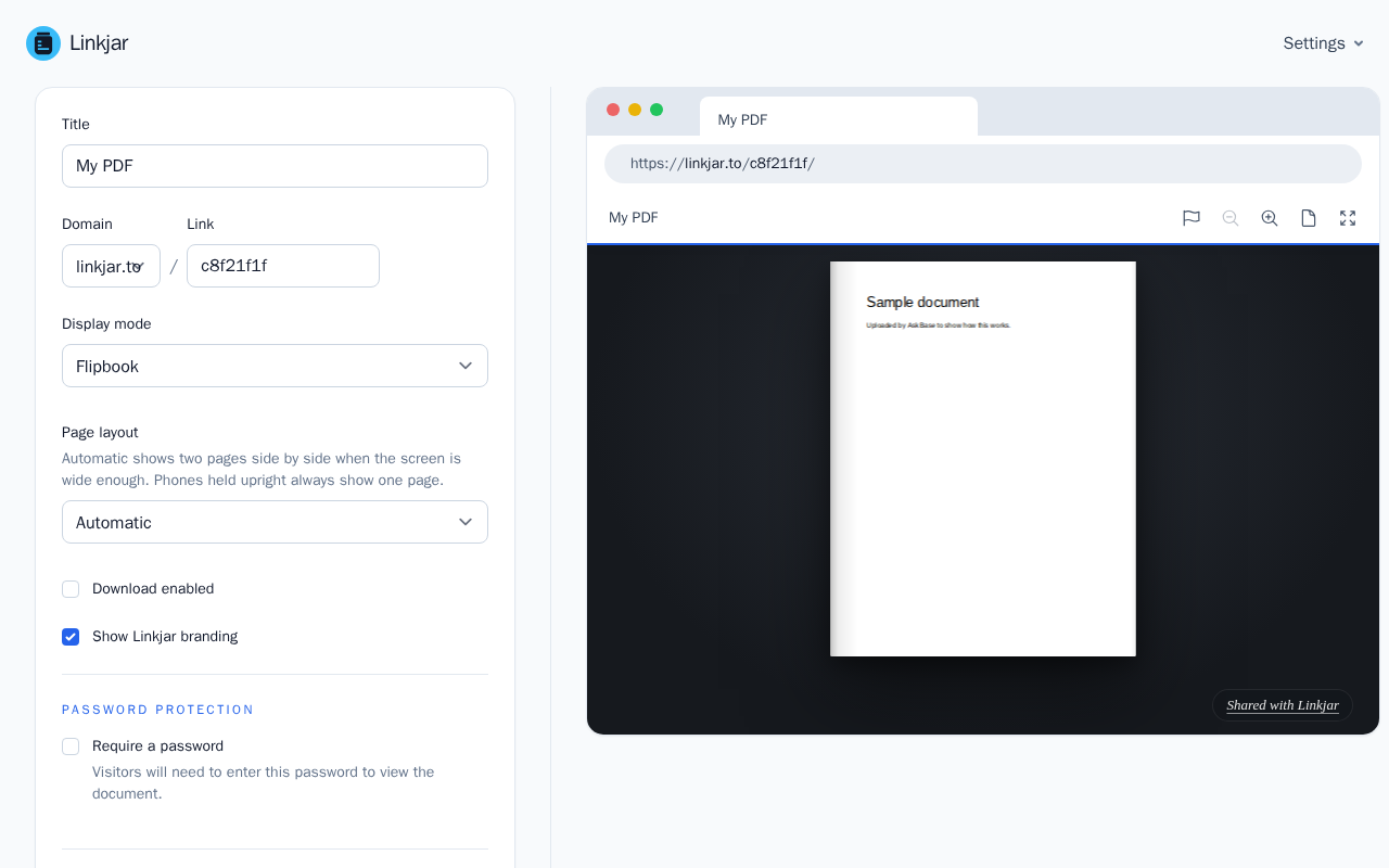 Document Settings